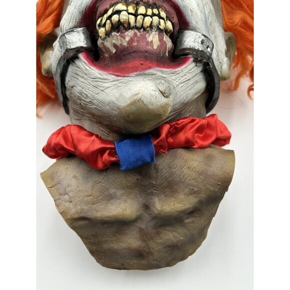 Vintage 2005 Smiley Evil Clown Mask Halloween REV Ghoulish Productions Scary - Picture 9 of 13